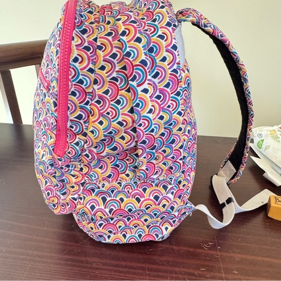 Kipling, Challenger, pink rainbow live light, Peacock, prism, fabric backpack main image 6